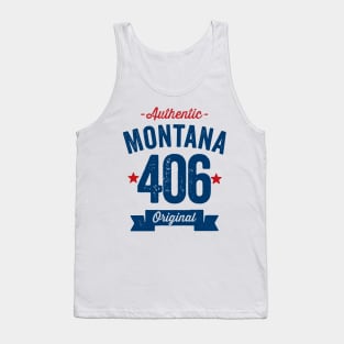 Authentic Montana 406 Area Code Tank Top